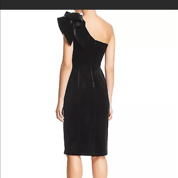 ELIZA J WOMENS VELVET ONE SHOULDER SHEATH DRESS - Picture 2 of 10